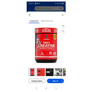 Creatina Sixtar 80 servicios miniatura 1